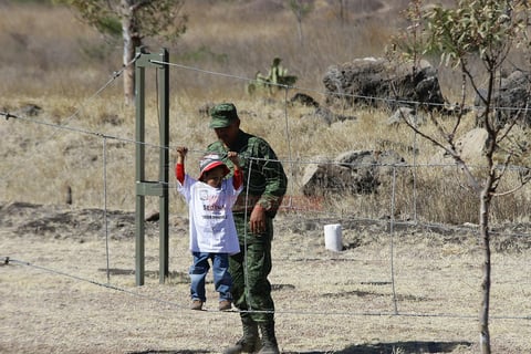 Elementos del Ejército estuvieron siempre presentes.