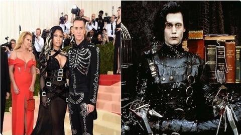 Al diseñador Jeremy Scott se le encontró parecido con el joven manos de tijera.