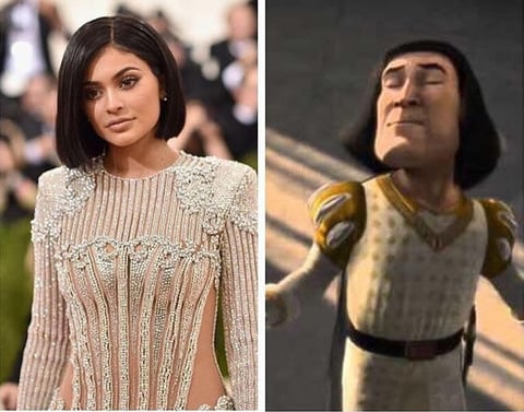 Los memes hacia Kylie Jenner no se hicieron esperar en la alfombra roja.