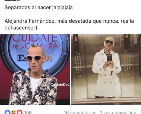 Al cantante también se le comparó con el conductor de Cuídate de la moda, Edy Smol.