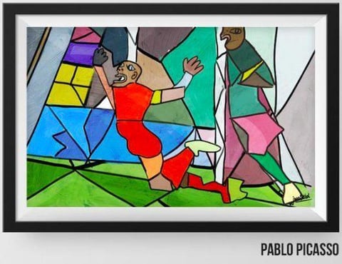 La pol&eacute;mica jugada qued&oacute; inmortalizada en "pinturas" de Pablo Picasso.