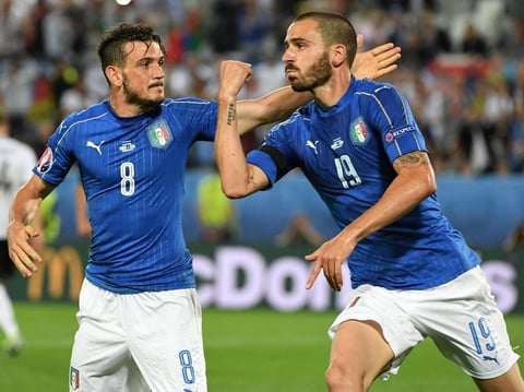 Leonardo Bonucci se encarg&oacute; de igualar para Italia.