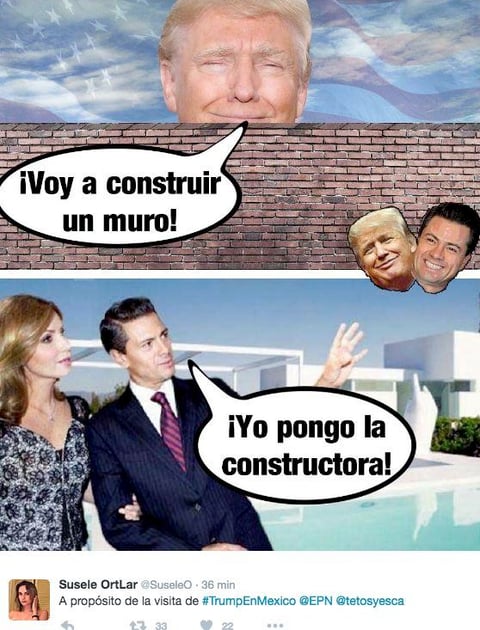La reunión EPN-Trump en memes