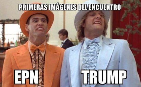 La reunión EPN-Trump en memes