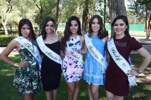 Ellas son las aspirantes a reina del LXII Aniversario del Club Campestre de Durango.