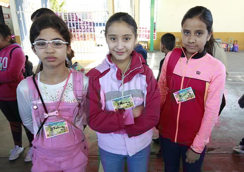 Fátima, Nena y Ximena.