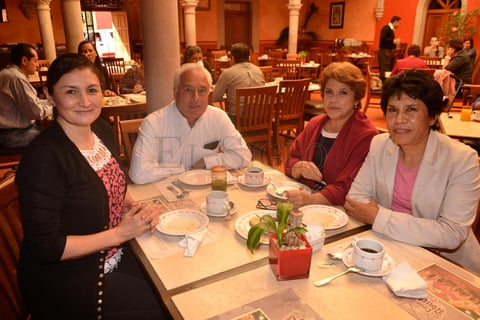 Mayela Plantillas, Agustín Ortega, Silvia Berrut y Alicia Soto.