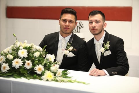 Este fue un día especial e inolvidable para la pareja que decidió unirse en una boda civil.