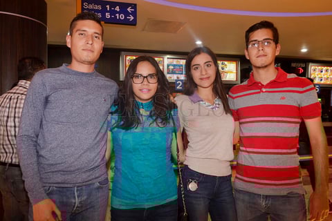 óscar, Cinthia, Melissa y Edwin.