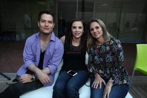 Danielo Hernández, María Elvira Garza y Alma Muñoz.