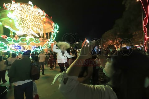 Festejo por el Grito de Independencia en Durango