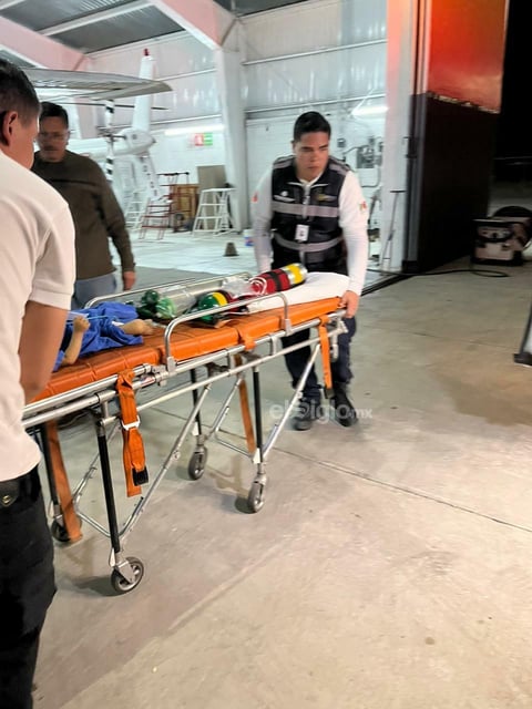 El bebé, de un año de edad, es trasladado de emergencia al Hospital Materno Infantil