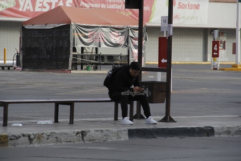 Esta mañana, la Zona Centro de Durango reporta con calles vacías en Navidad.