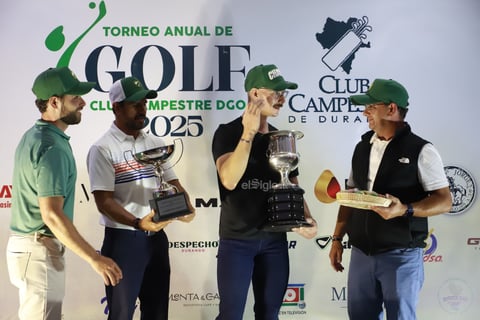 Clausura y premiación del Torneo de Golf del Campestre de Durango