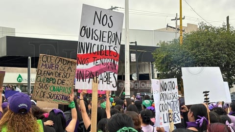 Marcha por el Día de la Mujer en Durango