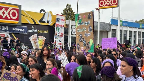 Marcha por el Día de la Mujer en Durango