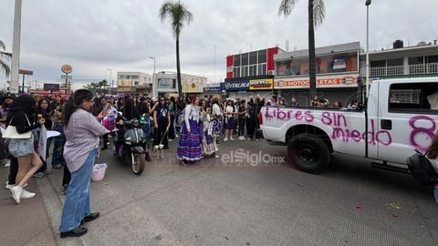 Marcha por el Día de la Mujer en Durango