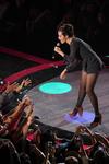 Ximena Sari&ntilde;ana fue una de las encargadas de darle ritmo a la noche.