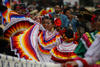 El carro representativo de Ferm&iacute;n marcaba el final de los hermanos, con el Folkl&oacute;rico Huichol y sus bufones de carnaval.