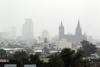 En Guadalajara, la lluvia comenzó a sentirse en la tarde.