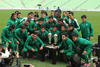 Los abonados santistas tuvieron la oportunidad de salir en la foto oficial del equipo.