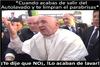 Los tuiteros tomaron con humor el enojo del Papa Francisco.