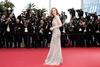 Jessica Chastain desfiló por la alfombra roja de la segunda jornada del Festival de Cannes.