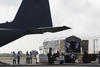 El avión de la Secretaría de la Defensa Nacional (Sedena), con matrícula 3516, salió del aeropuerto de Huejotzingo, Puebla, cargado con 100 toneladas de maíz.