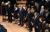 Durante la ceremonia, Obama relató breves historias personales de cada uno de los cinco agentes fallecidos, calificándolos de héroes.