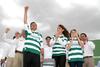 Peña Nieto y su familia portando la playera del Santos Laguna en visita a La Laguna.