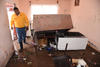 Algunos hogares se vieron afectados el agua de las lluvias que entró hasta las habitaciones.
