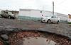 Evidencian lluvias mala calidad de pavimento en Durango
