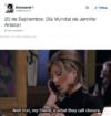 En redes sociales circularon las imágenes apoyando a Aniston.