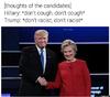 Los memes sobre las opiniones de Trump y Clinton no se hicieron esperar.