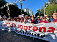 Este domingo 27 de noviembre de 2022 se realiza la marcha de AMLO con motivo de su cuarto aniversario de su llegada a la Presidencia de México, que parte de Ángel de la Independencia al Zócalo capitalino.