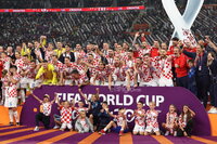 Luka Modric llevó otra vez la batuta para que Croacia obtuviese el tercer lugar en el que pudo ser la última presentación del volante en una Copa del Mundo.