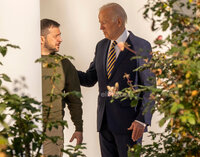 Zelenski tiene mantuvo una reunión en el Despacho Oval con Joe Biden.
