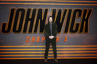 El actor estadounidense Keanu Reeves llega al estreno del Reino Unido de John Wick Capítulo 4 en Cineworld Leicester Square en Londres, Gran Bretaña.