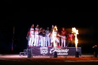 La presentación se llevó a cabo en medio de la expectativa de la noble afición duranguense que se quedó en las tribunas del Estadio Francisco Villa .