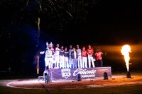 La presentación se llevó a cabo en medio de la expectativa de la noble afición duranguense que se quedó en las tribunas del Estadio Francisco Villa .