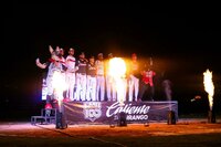 La presentación se llevó a cabo en medio de la expectativa de la noble afición duranguense que se quedó en las tribunas del Estadio Francisco Villa .