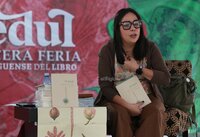 La escritora visitó Durango este fin de semana para presentar este libro como parte de las primeras actividades de la Feria Duranguense del Libro 2025.