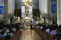 El recinto duranguense se vio repleto por decenas de personas que acompañaron a los familiares.