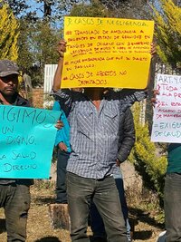 Los habitantes aseguran que solo demandan la mejora en la atención de salud