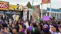 Marcha por el Día de la Mujer en Durango