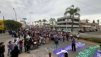 Marcha por el Día de la Mujer en Durango