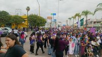 Marcha por el Día de la Mujer en Durango