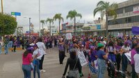 Marcha por el Día de la Mujer en Durango