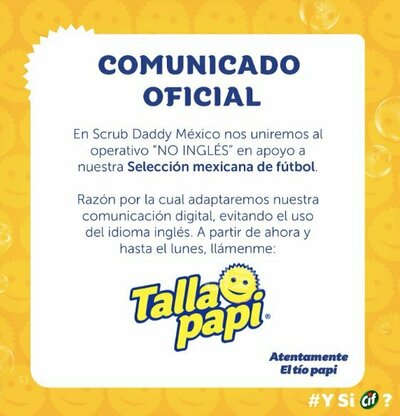 Diversas empresas en México se han sumado a una tendencia que rápidamente ganó fuerza en internet: cambiar temporalmente su comunicación, nombres o publicaciones para evitar el inglés y mostrar su apoyo a la Selección Mexicana.