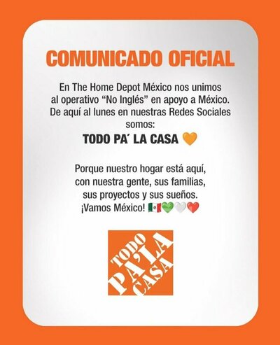 Diversas empresas en México se han sumado a una tendencia que rápidamente ganó fuerza en internet: cambiar temporalmente su comunicación, nombres o publicaciones para evitar el inglés y mostrar su apoyo a la Selección Mexicana.